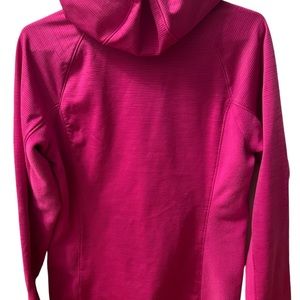 North Face Women's Full Zip Hot Pink Hoodie Sweater Casual Ladies Jacket Sz L